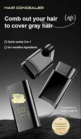 Covering White Hair is Simple and Convenient 20gm - Black (Pack of 2)