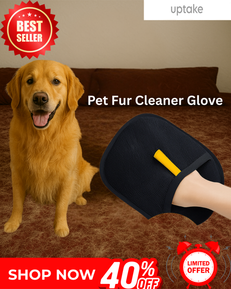 Pet Hair Removal Gloves (Pack of 2)